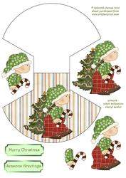 Christmas Boy Rocker Card