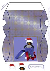 Penguin Present Pillow Box