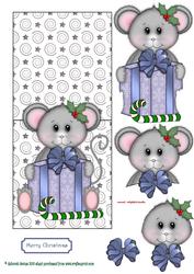 Happy Christmouse Over the Edge