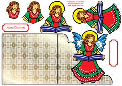 Angel Scalloped Edge Card