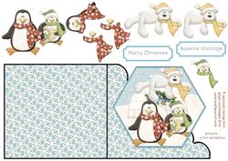 Polar Bear and Friends Rocker Card