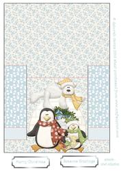 Polar Bear and Friends Stagger Card