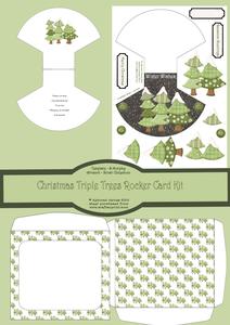 Christmas Triple Tree Rocker Card Kit