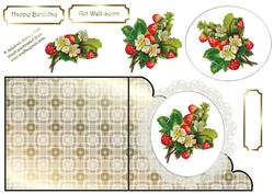 Floral Scalloped Shaped Card