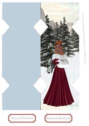 Winter Lovely Cracker Card