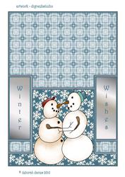 Cold Noses Staggerfold Card