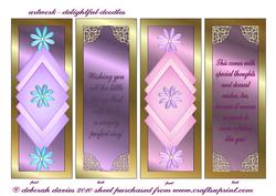 Floral Verse Bookmarks
