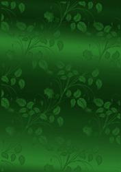 Green Floral Satin Backing