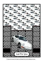 Sports Car Staggerfold Card