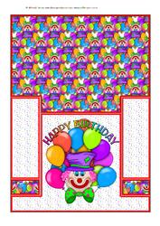 Birthday Clown Staggerfold
