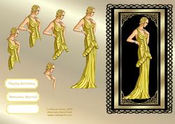 Golden Framed Diva