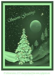 Green Sparkling Tree Topper