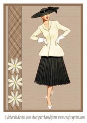 Elegance in Cream & Black Topper