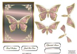 Taupe Butterfly Delight Step by Step