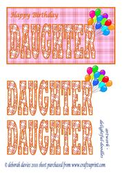 Happy Birthday Daughter 1