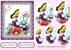 Lacy Floral Pyramage