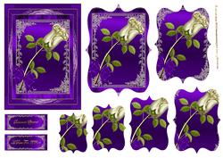 A Simple Rose Pyramage in Purple