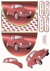 Pink Herbie Envelope Card