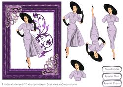 Lilac Framed Elegance