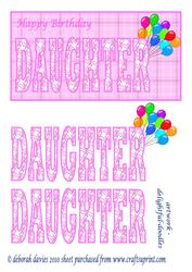 Happy Birthday Daughter