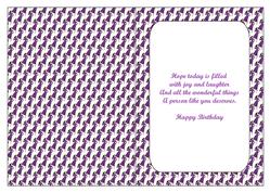 Elegant in Purple Insert with Verse