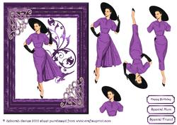 Purple Framed Elegance