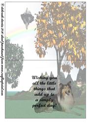 Lassie Come Home Insert Landscape Birthday Verse