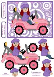 Girly Jeep Step by Step