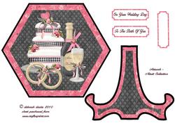 Wedding Cake Large Plate Topper