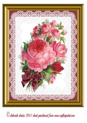 Lacy Floral Large Topper