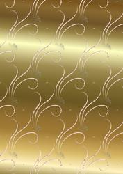 Jewel Swirl Backing in Gold
