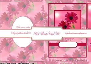 Pink Florals Card Kit