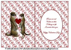 Meerkat Love Insert Valentines