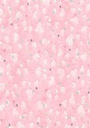 Heart on Pink Vellum