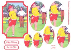 Lady Golfer Pyramage