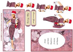 Vintage Lady Dl Topper Set