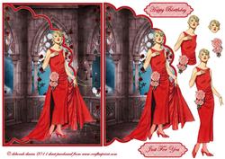 Red Hot Evening Envelope Card