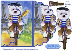 French Westie Envelope Card