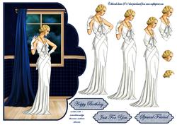 White Elegance Scallop Edge