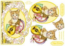 Musical Cat Scallop Edge