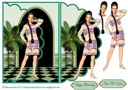 Trendy 60s Envelope Card