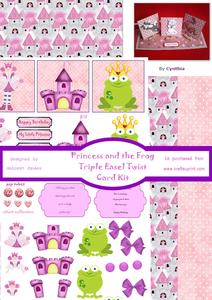 Princess & Frog Triple Easel Twist Card Kit