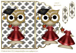 Female Graduation Owl
