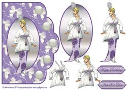 Lilac Deco Scallop Edge