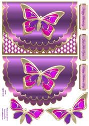 Butterfly Surprise Pink Envelope Card