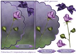 Lilac Rose Envelope Card