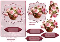 Bowl of Roses Cardfront