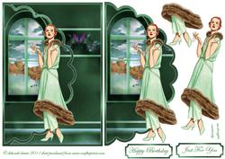 Jade Lady Envelope Card