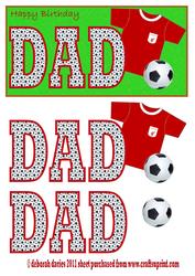 Happy Birthday Dad Dl Red