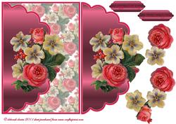 Mixed Floral Envelope Cardfront